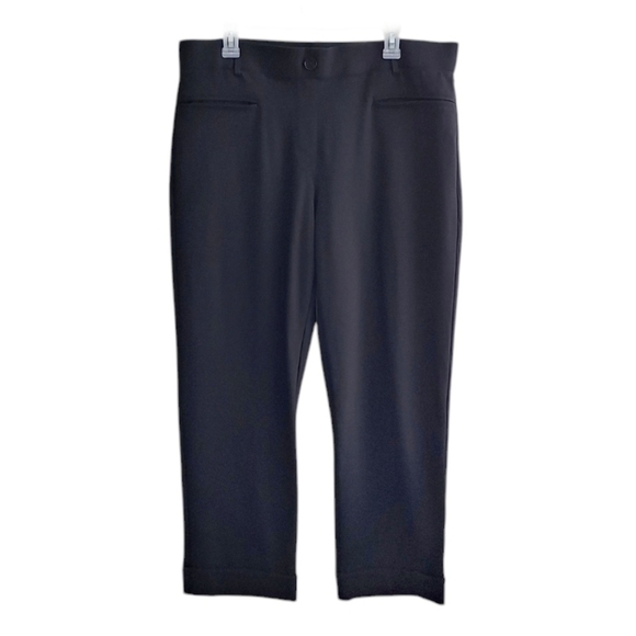 Betabrand Black 2XL Ankle Cuffed Trousers Business Casual XXL Plus - Picture 1 of 5